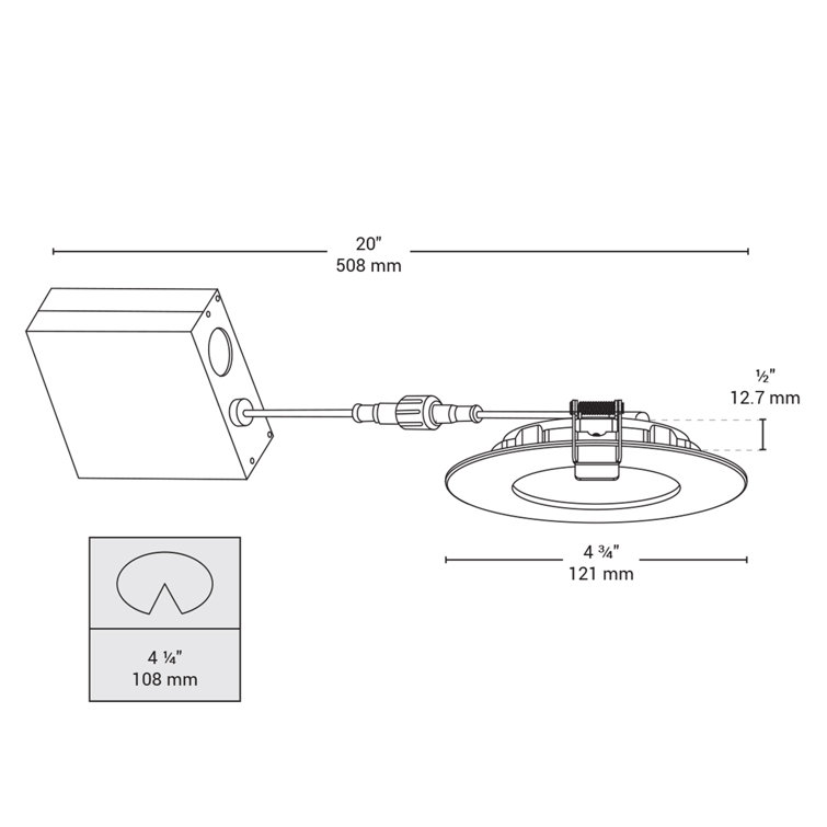Bazz 4.5 4000K LED Recessed Lighting Kit Wayfair Canada